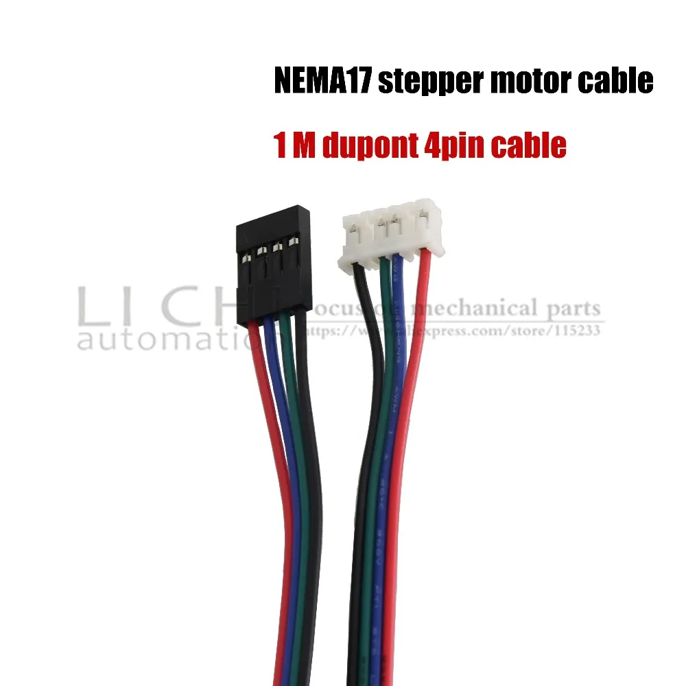 Бесплатная Доставка 5 шт. CE сертификация NEMA17 кабель 17HS4401 с 4мя фазами Nema 17