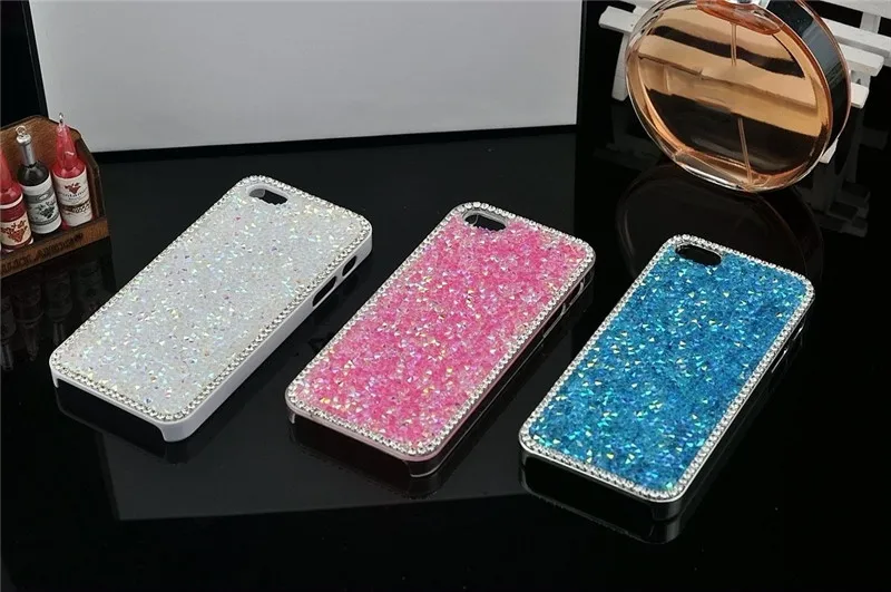 Мода роскошные побрякушки горный хрусталь блеск кристалл твердый переплет чехол