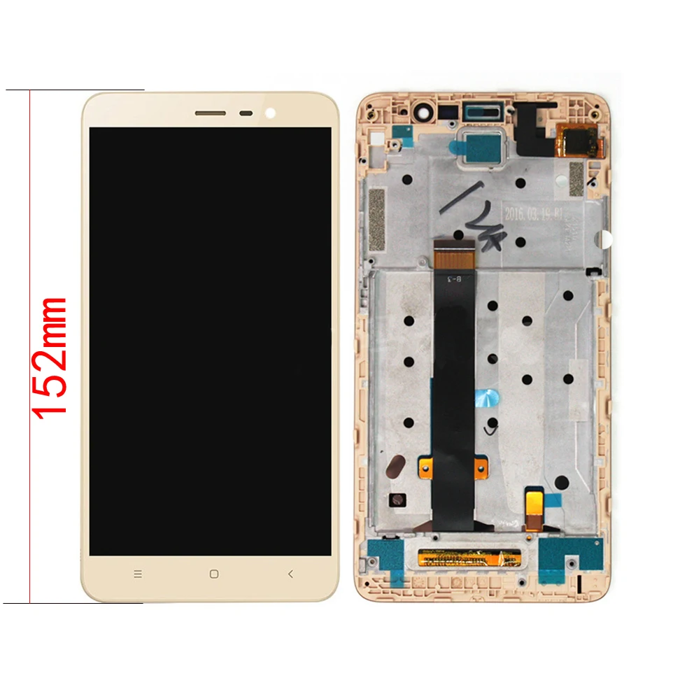 Оригинальный ЖК-дисплей с дигитайзером сенсорного экрана для Xiaomi Redmi Note 3 pro 152 мм