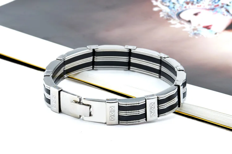 Новый 2017 изысканный моды магнат мужская titanium стальной браслет|steel bracelet|bracelet