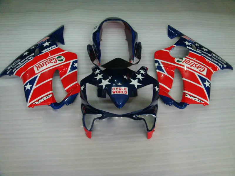 

H-INJECTION Blue red ABS Fairing For Honda 2001-2003 CBR600F4i 01 02 03 CBR 600F4i bodywork motorcycle plastic kit
