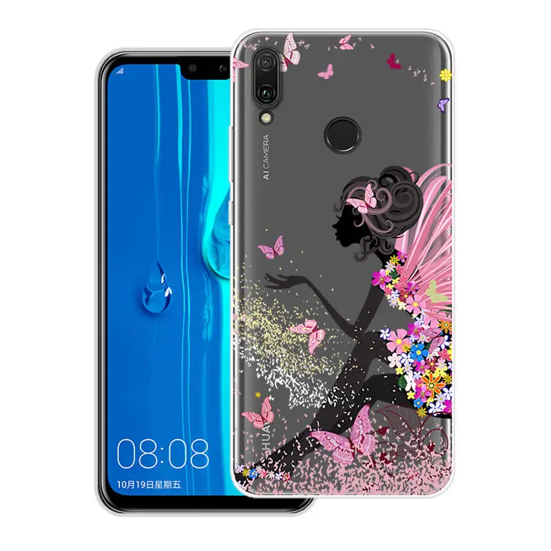 Huawei Y9 2019 Case Cover 6.5&quot Soft TPU Phone Y 9 Y92019 JKM-LX1 JKM LX1 Silicone | Мобильные телефоны и аксессуары
