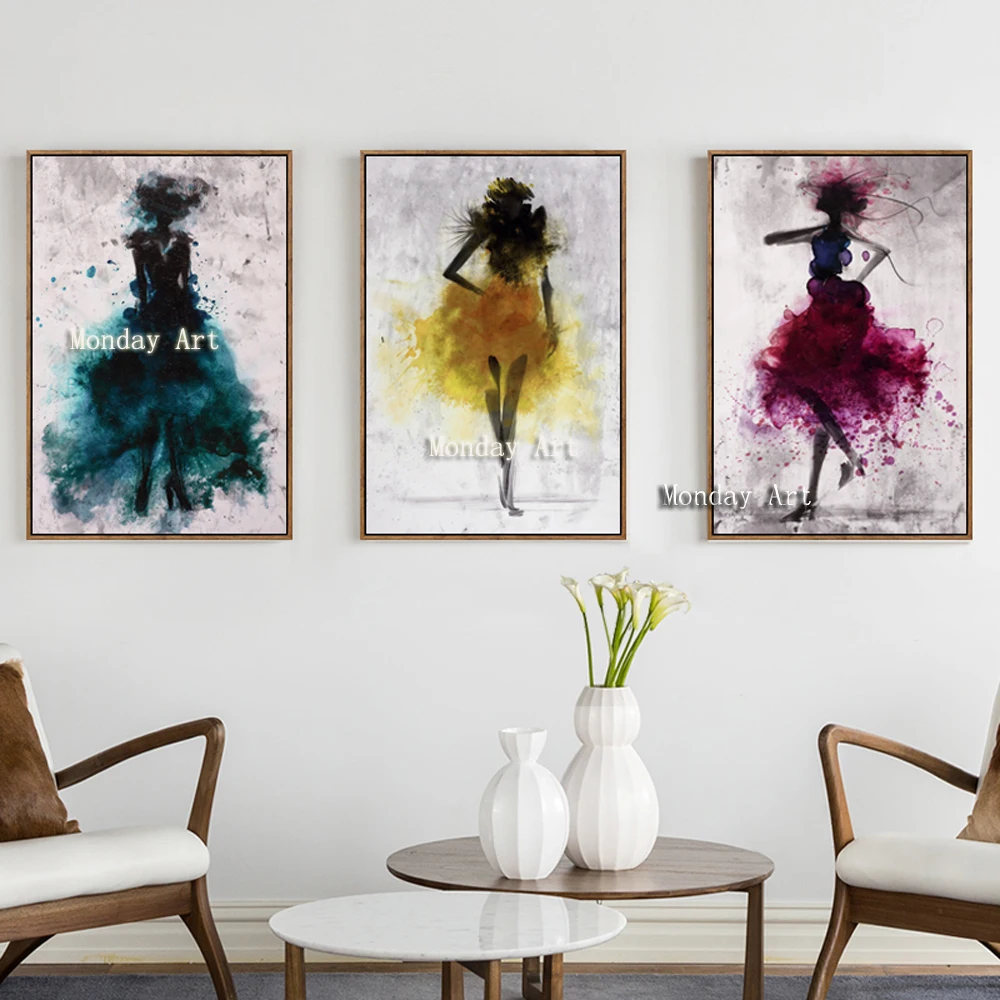 Картины маслом ручной работы Картина на холсте картины с красивой девушкой