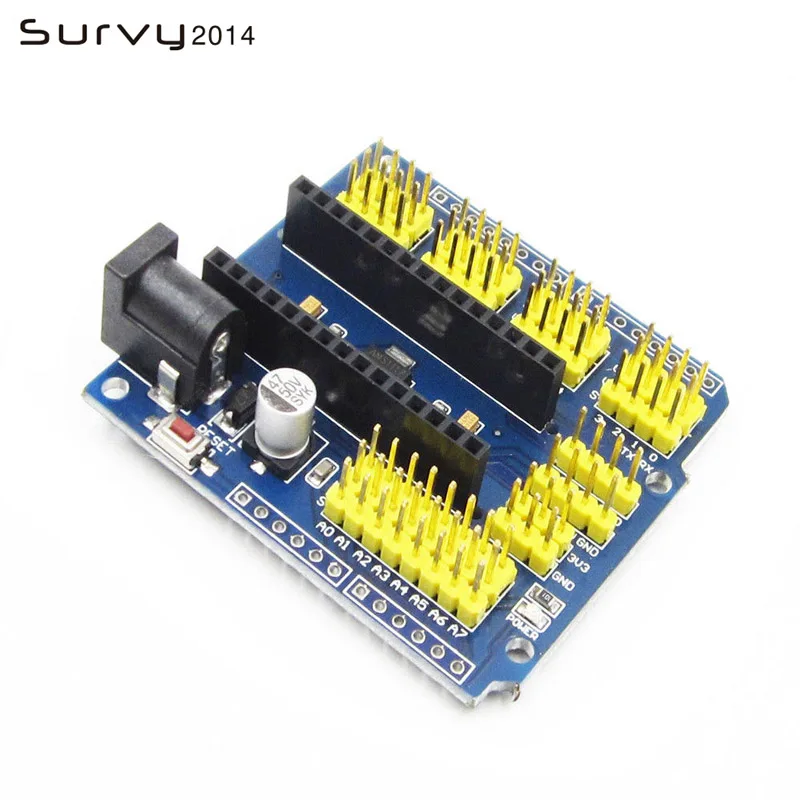 Плата совместимая с контроллером NANO I/O датчик расширения Shield Module для Arduino UNO R3 Nano