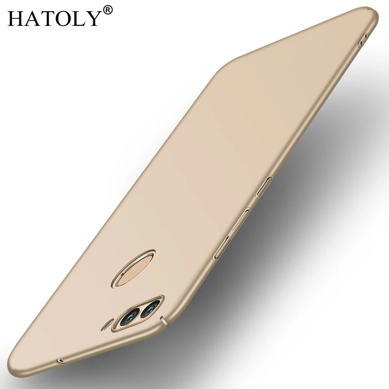 Для huawei Nova 2 Чехол Ультра-тонкий гладкий Чехол Жесткий PC защитный чехол для huawei Nova 2 PIC-LX9 HATOLY - Цвет: Gold