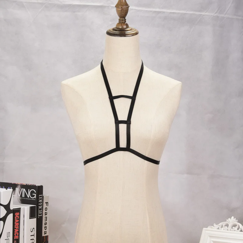 style 6 DIEZI, женские, черные, вечерние, пляжные, бандажные, бикини, сексуальные, летние, без косточек, бюстгальтер, жгут, для тела, цепочка, ювелирное изделие, ожерелье - Окраска металла: style 6