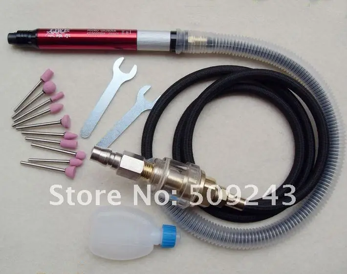 NEW High Speed Air Micro Grinder Kit + 10PCS Grinding head A