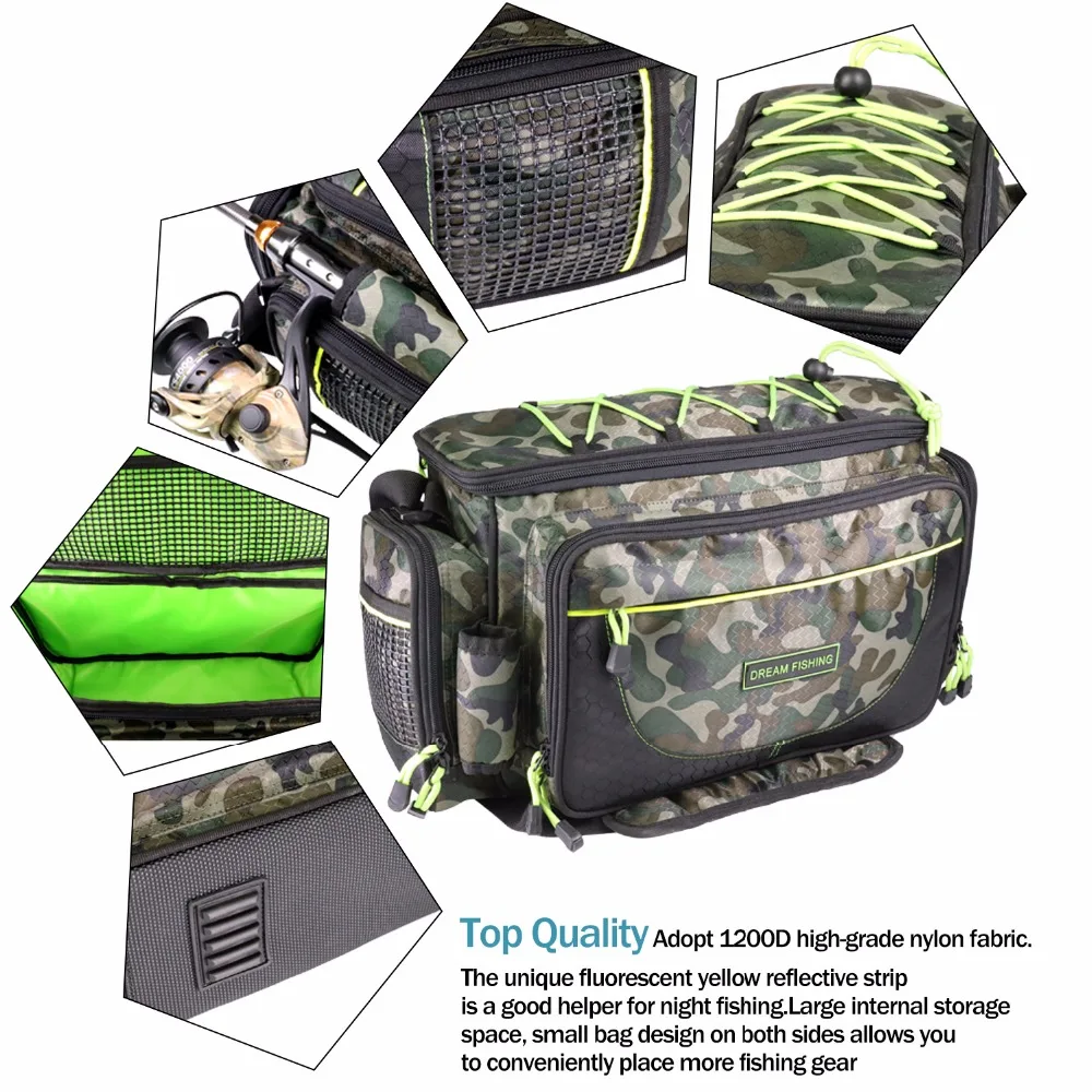Открытый Рыбалка Bag1200D нейлон Водонепроницаемый многофункциональные рыболовные