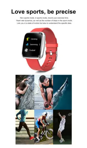 Смарт-часы Y7P спортивный монитор сердечного ритма подходит для IOS Android