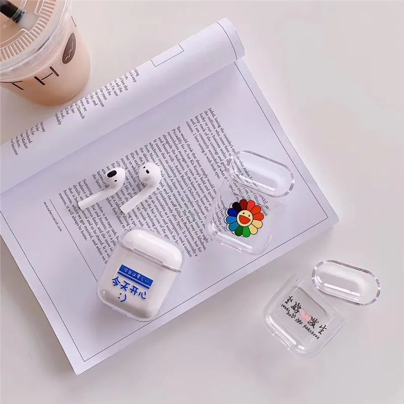 Мультфильм Bluetooth Беспроводной наушники чехол для AirPods Защитная крышка аксессуары милый Жесткий Чехол для Apple Airpods зарядки сумки