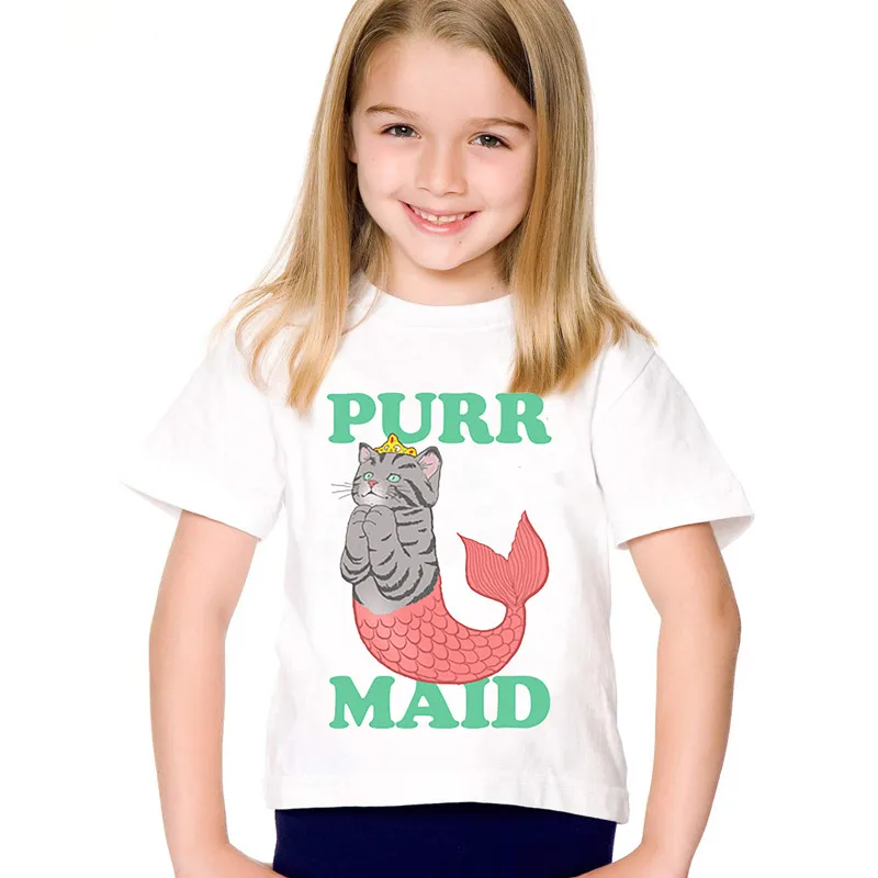Футболка принцессы с принтом русалочка для мальчиков и девочек 18 мес. 10 лет