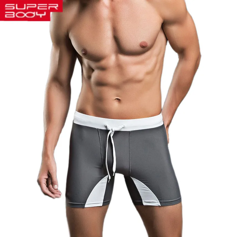 Новые синие серые шорты мужские купальники мужской купальник боксеры Мужской