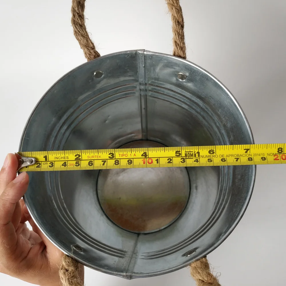 2 шт./лот большой размер D18XH17.5CM дешевый оцинкованный цветочный горшок