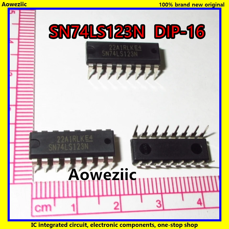 10 шт./лот SN74LS123N 74LS123 DIP-16 ретриггерные моностабильные мультивибраторы IC новый