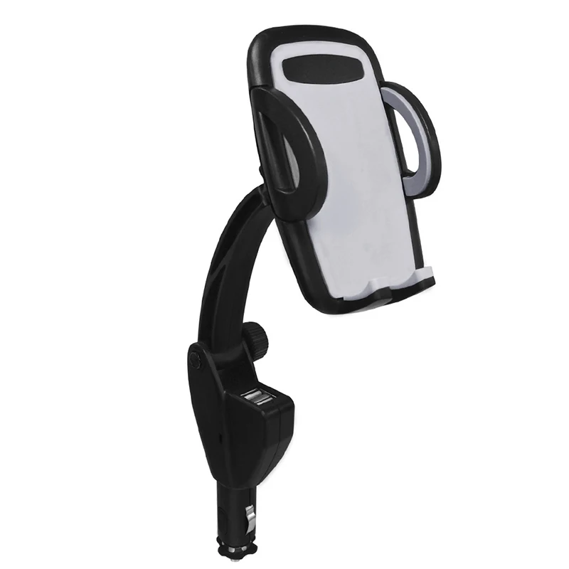 Автомобильное USB 2в1 двойное зарядное устройство держатель прикуриватель зарядное устройство s для сотового телефона JUN12