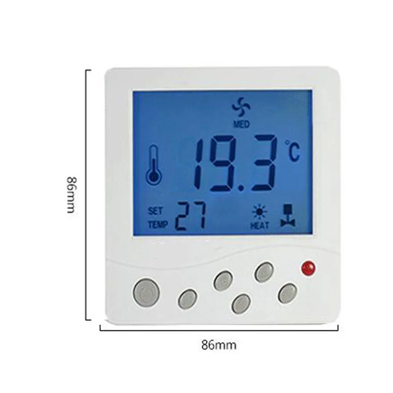 Thermostat LCD Backlight Display Temperature Controller 220V Central Air Conditioning Room Thermometer | Инструменты