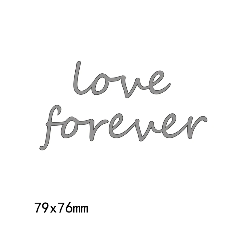 Love Forever английские слова металлические штампы для DIY альбома скрапбукинга