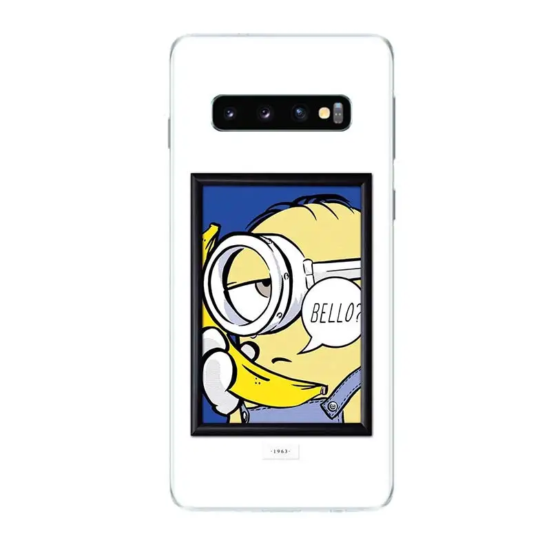 Миньоны произведение искусства Модный чехол для телефона samsung Galaxy S9 S8 A6 A8 Note 9 8 S7 S6