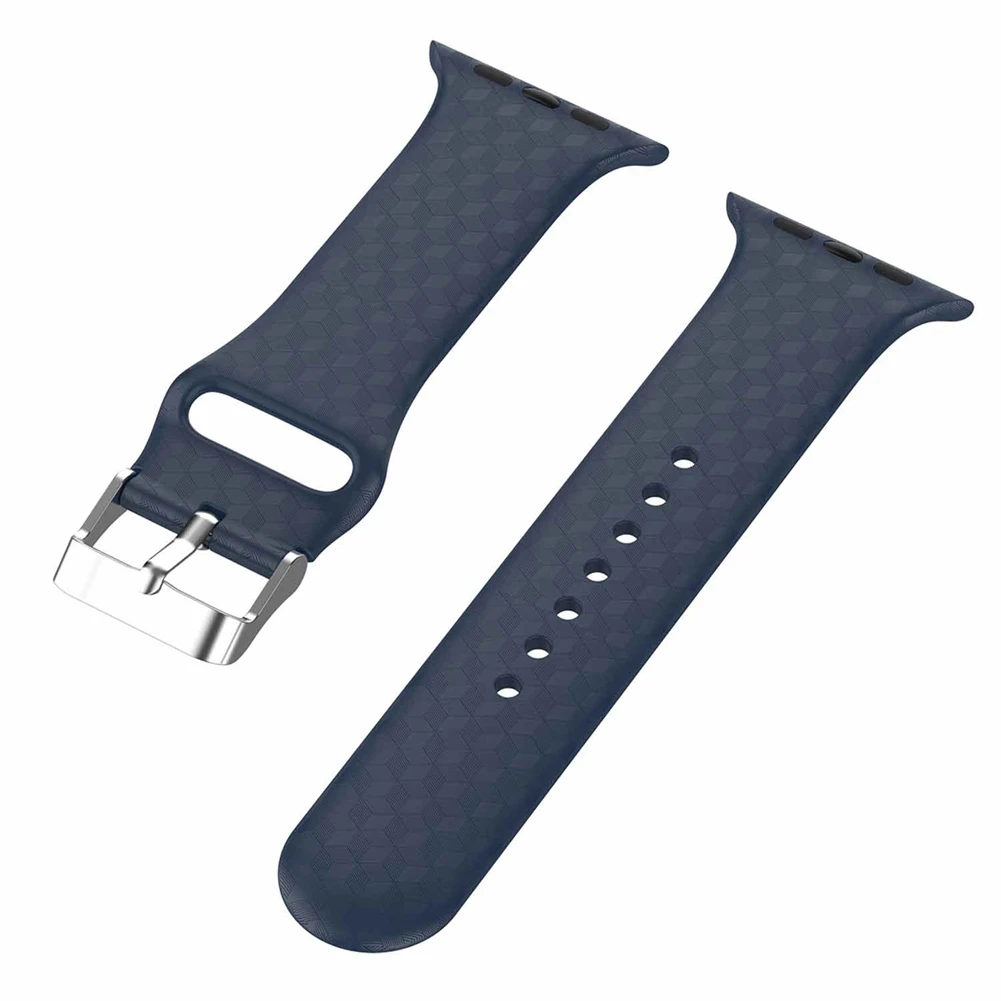 Красочный мягкий силиконовый спортивный ремешок для наручных часов Apple Watch серии 1 2 3 4 38 мм 42 мм резиновый ремешок для наручных часов IWatch, версия Series4 - Цвет: Sky blue 42mm