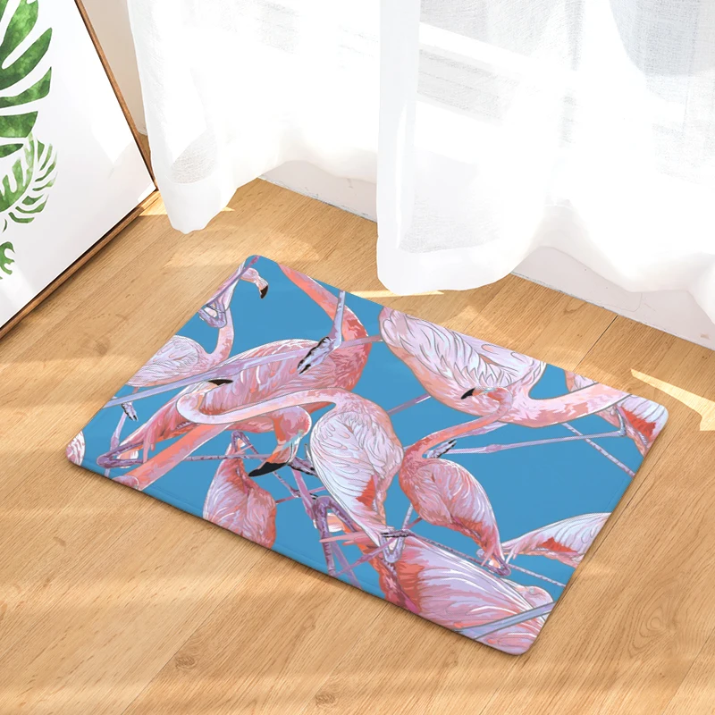 Коврики для входной двери с рисунком фламинго 40x60 см 50x80 см|door mat|decorative matshome mat |