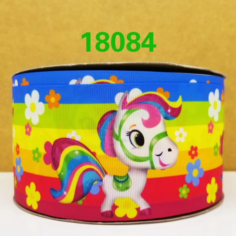 Бесплатная доставка 50 ярдов мультфильм печатных grosgrain ленты 18093|Ленты для шитья| |