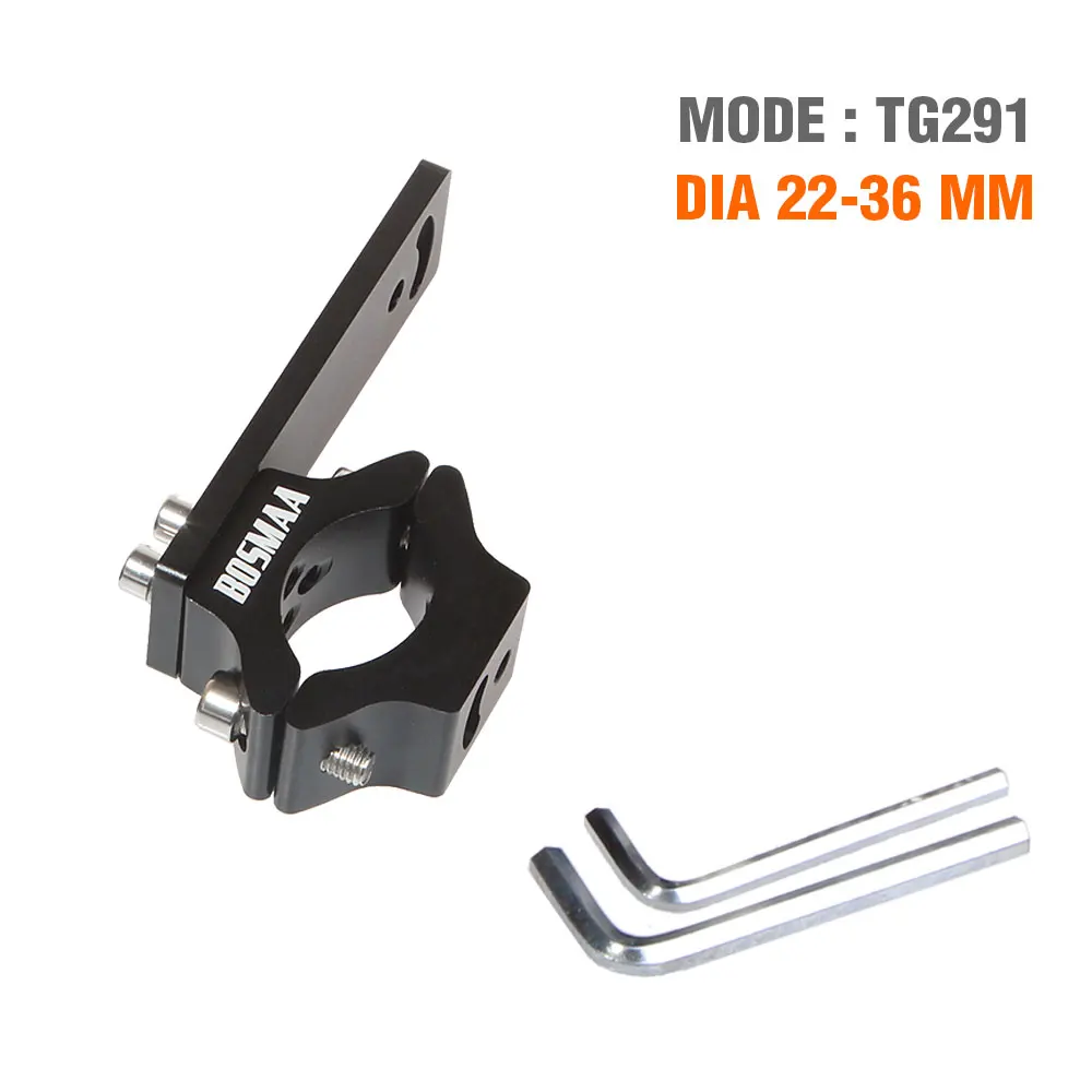 TG291 1pcs BOSMAA TG29 мотоцикл светодиодный фонарь трубка кронштейн вилки для кафе, Рейсер, чоппер мотоцикл охотничий зажим с лампой держатель 22-54 мм - Цвет: TG291 1pcs