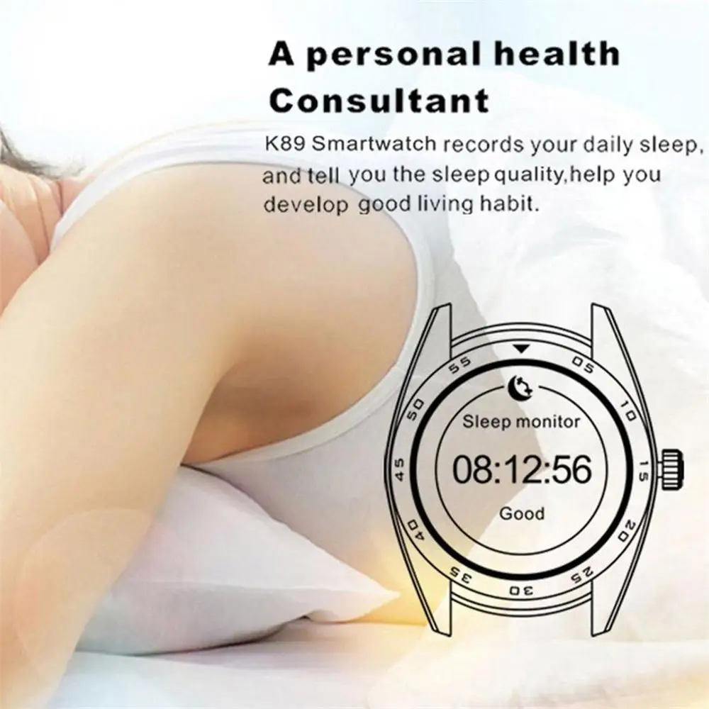 Смарт часы Timethinker K89 с Bluetooth для мужчин и женщин умные браслет монитор сердечного