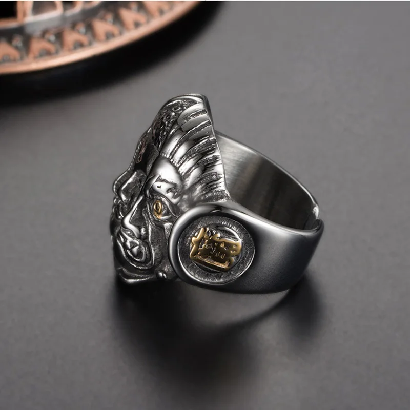 Религиозное кольцо Демон и Будда для мужчин властное Властелин титановое
