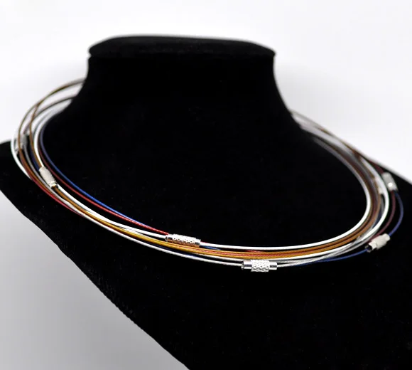 DoreenBeads 2 шт. в случайном порядке ожерелье с винтовой застежкой пузырьковая