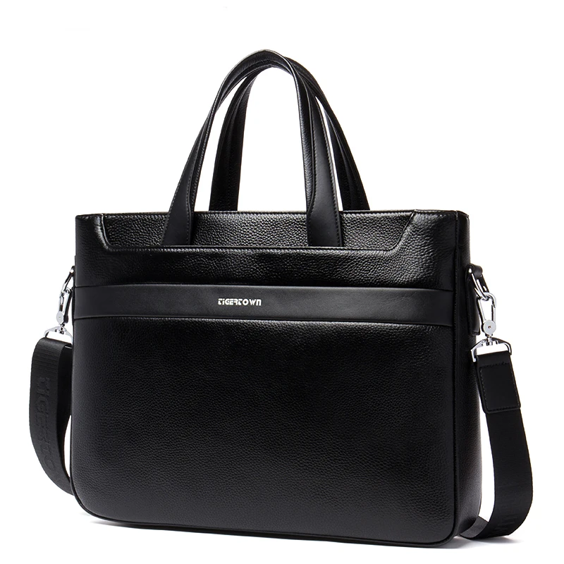 TigerTown New 100% Genuine Leather Men's Handbag Business Cross Shoulder Bags Real Messenger Computer Laptop bag | Багаж и сумки