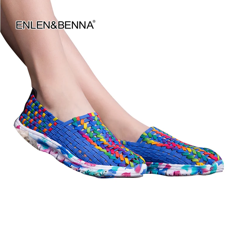 

Hot 2021 New Fashion Women Shoes Spring Autumn Mixed Color Breathable Casual Shoes Flats Slip on Loafers Tenis Feminino Summer