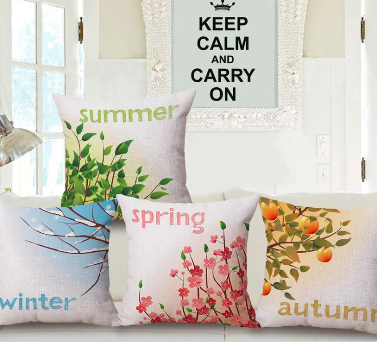 Наволочка для тела на весну лето осень зиму льняная кровать диван подушка