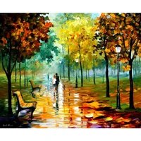 canvas wall art beautiful landscape pictures autumn leafs palette knife oil painting hand painted high quality home decor