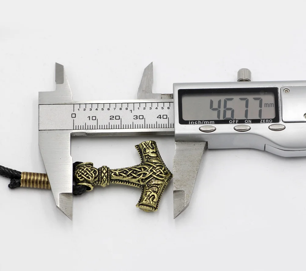 Youeshone 10pcs Men Norse God Viking Odin Wolf THOR'S HAMMER MJOLNIR Bracelet- 23cm | Украшения и аксессуары