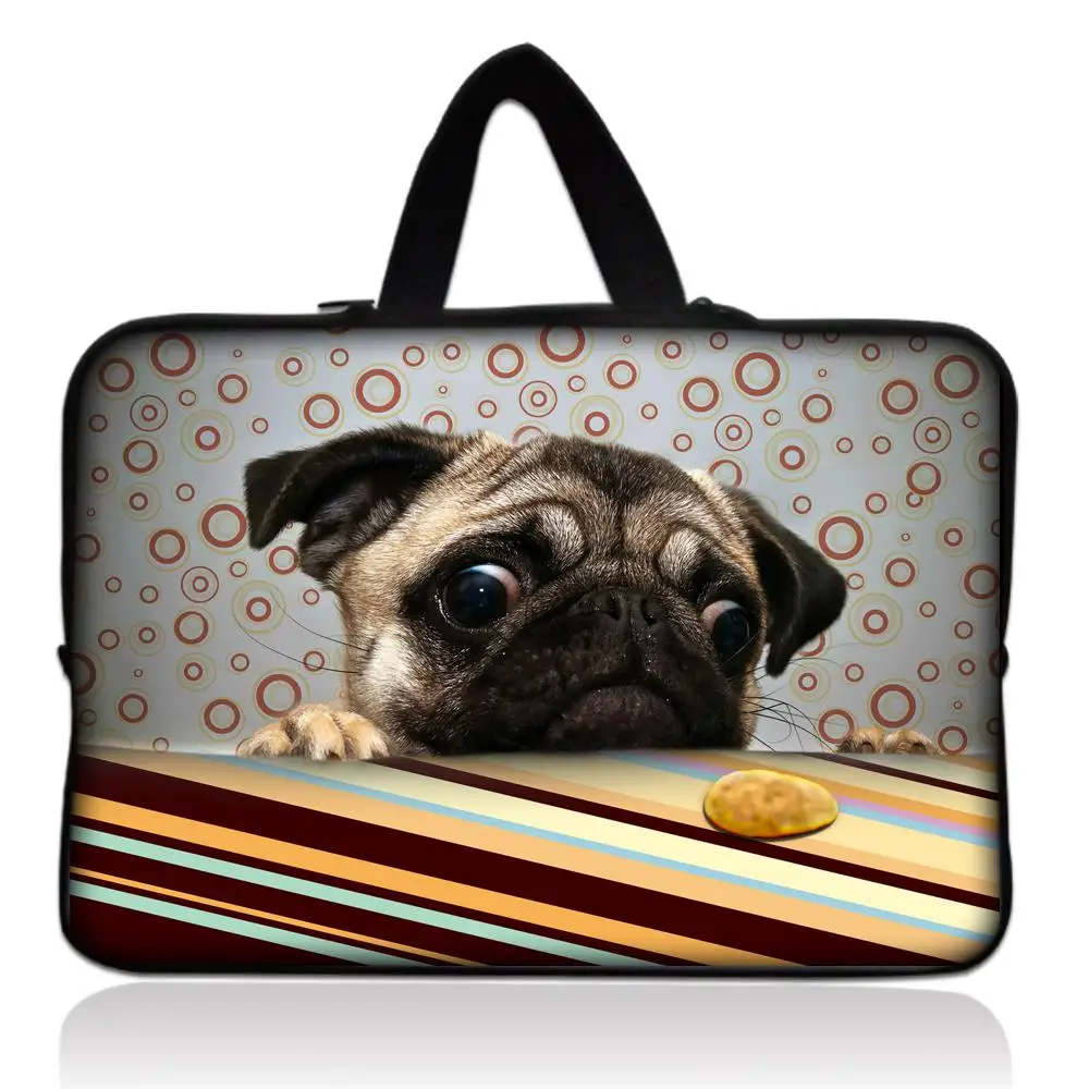 

Cool Pug 10" Laptop Tablet PC Sleeve Bag Case+ Hide Handle For Apple iPad 4 3 2 1 For Lenovo YOGA Dell Venue 10 For Asus Xiaomi