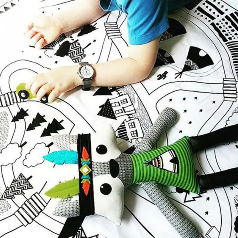 97 см Детский круглый коврик игровой Детские коврики детские ползающие одеяло для