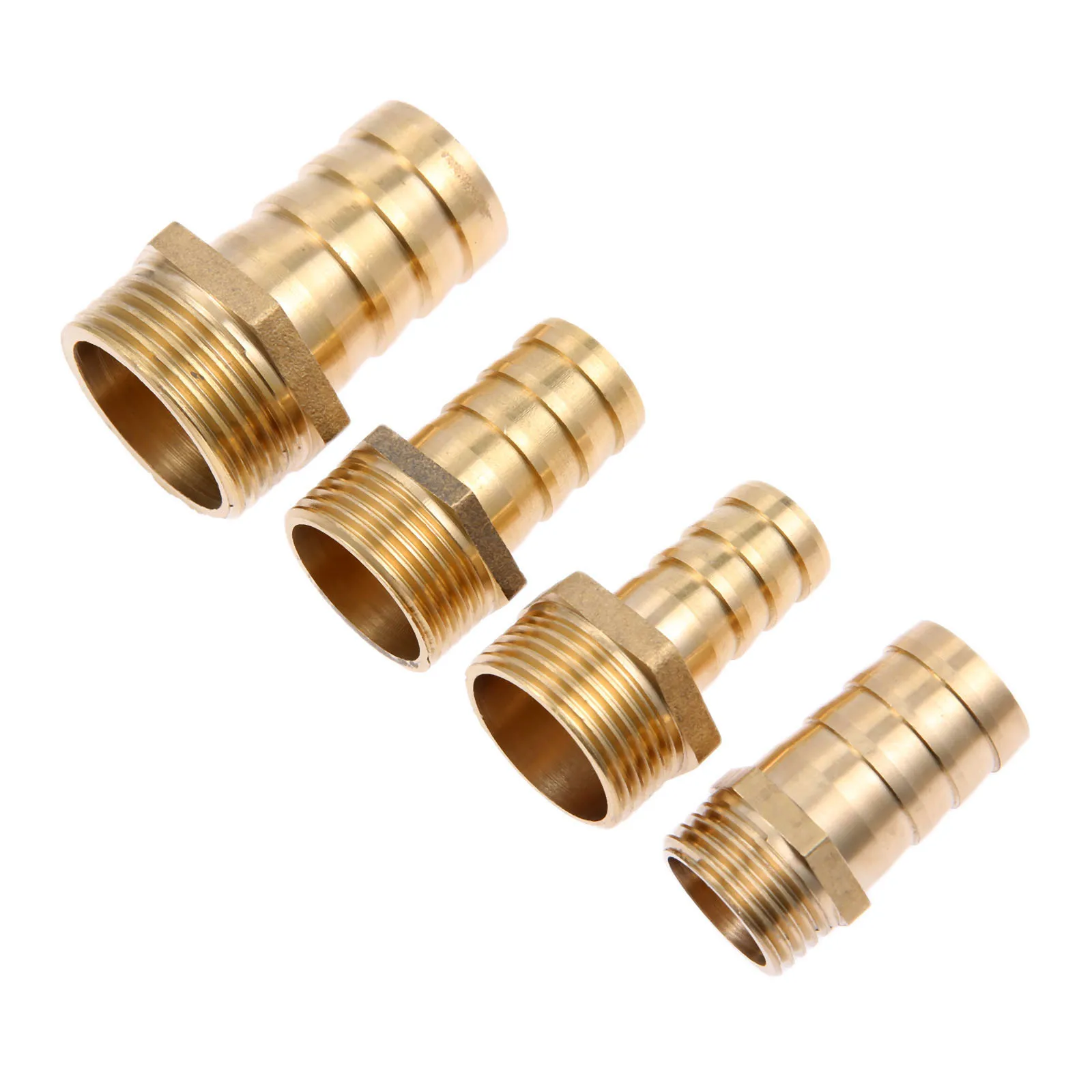 

1Pc Brass 3/4"1/2"/1" Pipe Fitting Male Thread to Pipe Barb Hose Tail Adaptor Fitting Connector PC16-06 PC19-04 PC19-06 PC25-1"