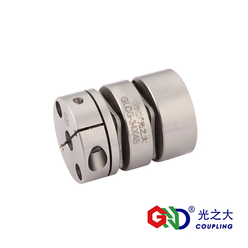 GLCG Нержавеющая сталь двойной зажим диафрагмы серии вал муфты GND BAND D19-56mm, L27-64mm