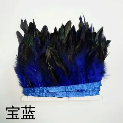 royal blue 5 ярдов наряд из павлиньих перьев рукоделие перья украшения Качество производство одежды перья для рукоделия 4-8 дюймов ширина - Цвет: royal blue