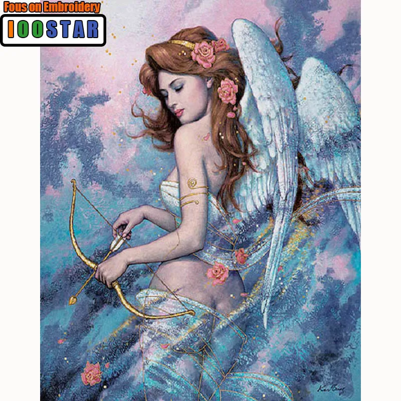 

3D Diamond painting sexy woman angel icon diy diamond embroidery kits cross stitch mosaic picture for home decoration needlework
