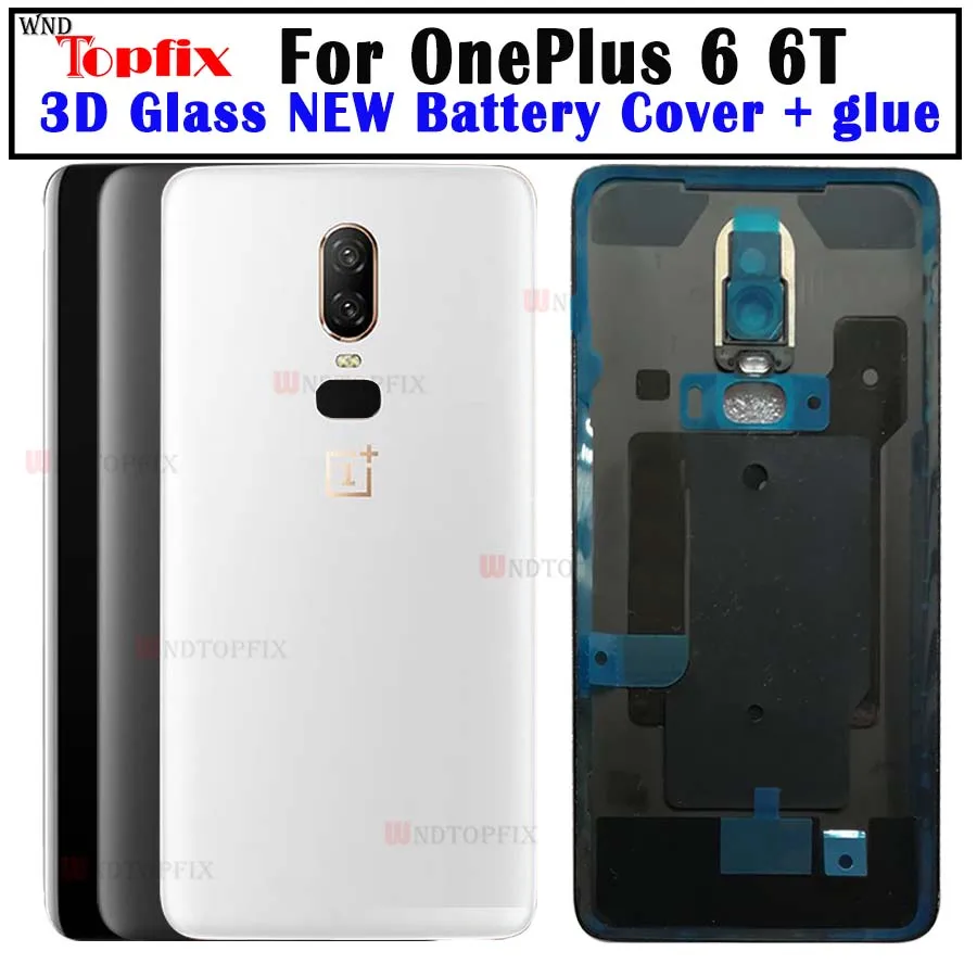 Защитное стекло 3D для OnePlus 6 задняя крышка аккумулятора Oneplus 6T чехол 1 + с линзами
