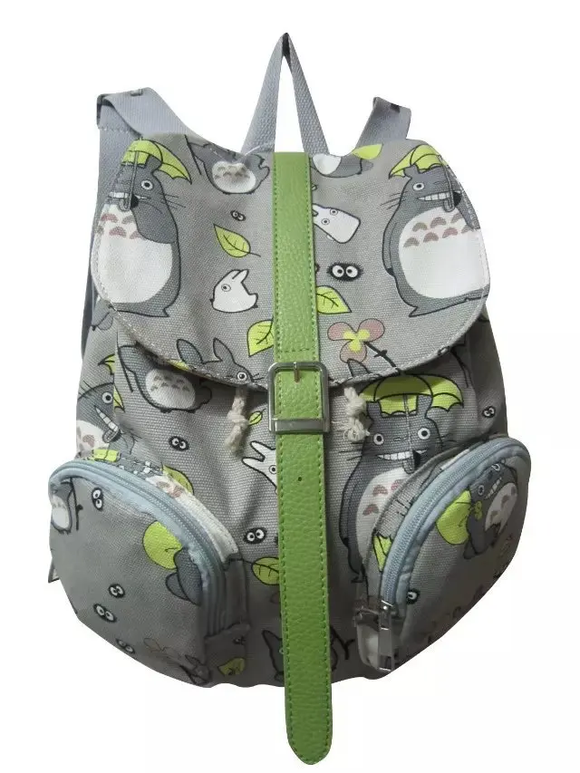 Оптовая продажа холщовый рюкзак на плечо с аниме Мой сосед Тоторо школьные сумки