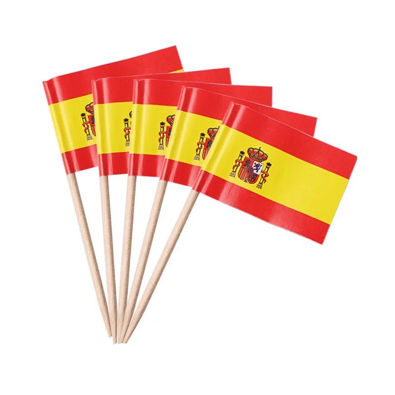 50 шт./лот бумажный мини-флаг для фруктов зубочистки выбор еды пирожные фрукт