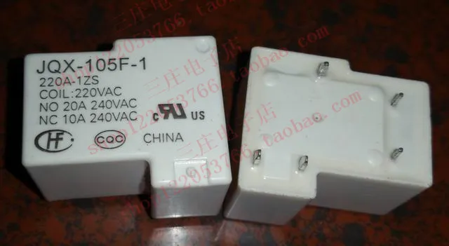 Реле JQX-105F-1 220A-1ZS T90-1C-220VAC-5P,