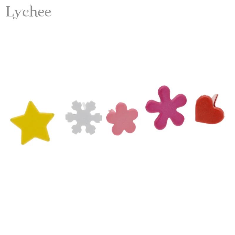 Lychee DIY принадлежности для рукоделия альбом для скрапбукинга украшения две ноги Brads бумажные поделки для свадьбы декор Снежинка Сердце дизайн
