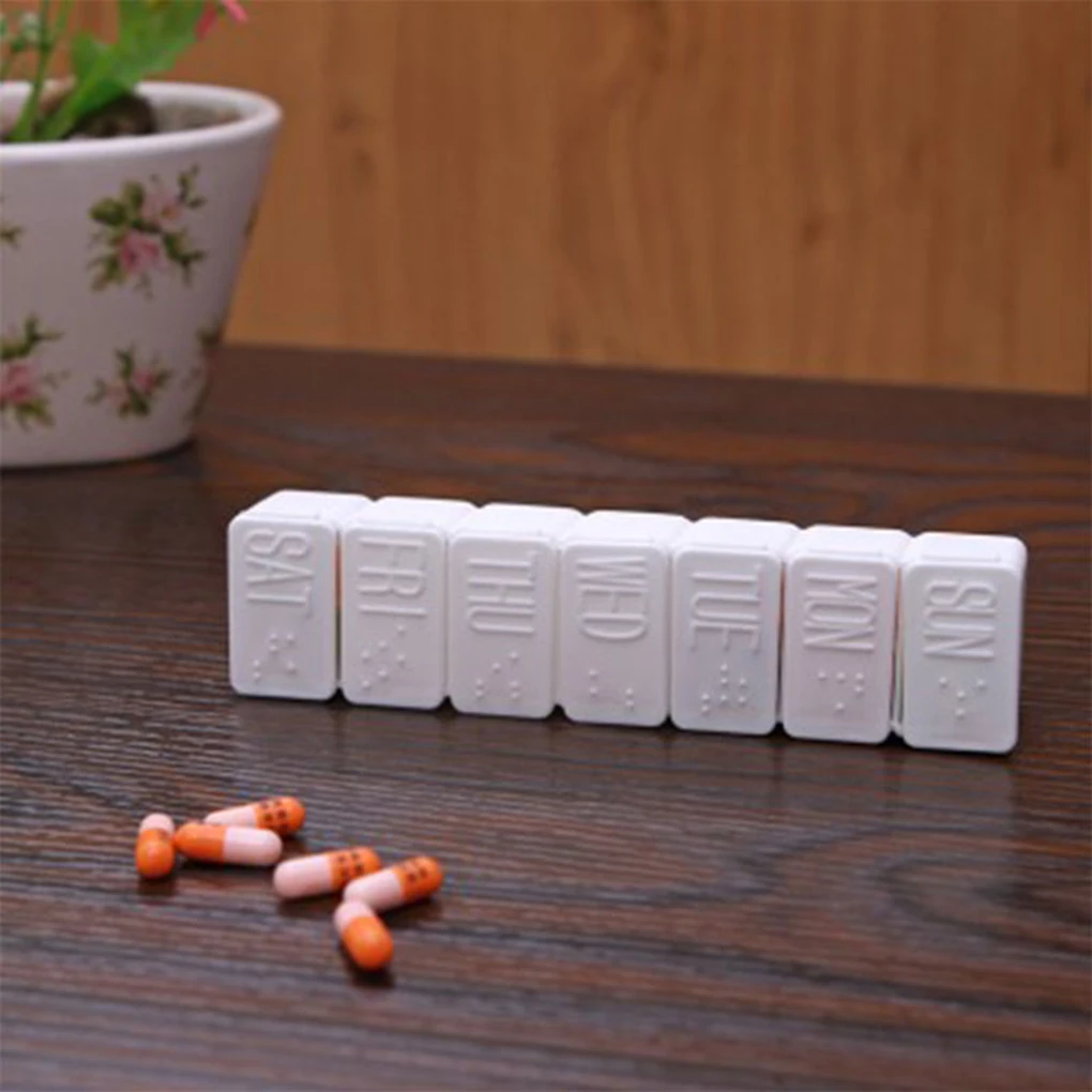 Чехол органайзер для хранения таблеток в течение 7 дней|box holder|organizer containerstorage organizer
