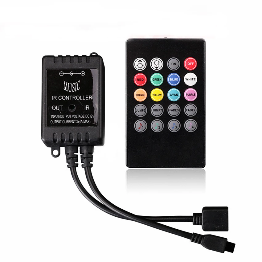 DC 12V IR20 ключевой музыкальный контроллер осветительные полосы инфракрасного