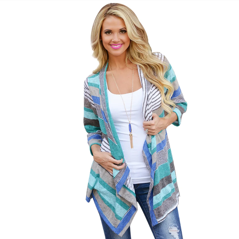 Водопад трикотаж кардиган дамы Джемперы Топы свитер |