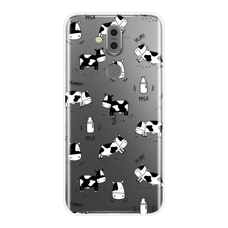 Корова домашние тапочки в виде овечки Коза чехол для Nokia 2 1 3 5 6 7 Мягкая