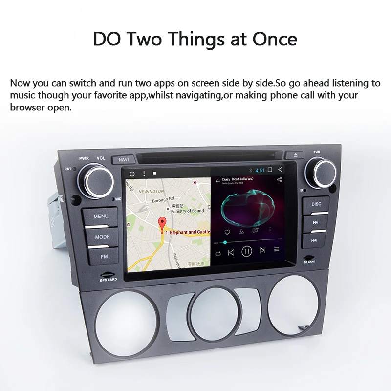 Android 8 1 автомобильный стерео аудио GPS dvd-плеер Wifi SWC FM для BMW/320/328/3 серии E90/E91/E92/E93